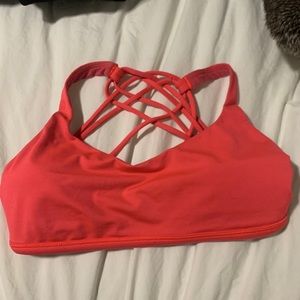Coral Pink Lululemon Sports Bra size 6!